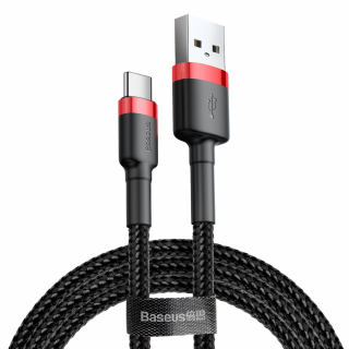 Baseus Cafule kábel USB / Lightning QC3.0 2m, fekete/piros