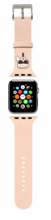 Karl Lagerfeld Apple Watch szíj 38 / 40 / 41 mm rózsaszín színben 