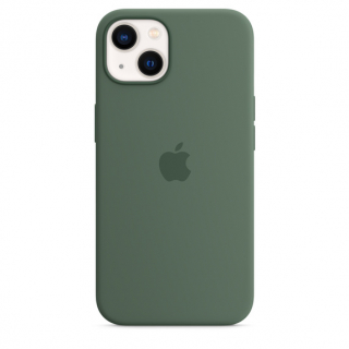 MagSafe-rögzítésű iPhone 13 Mini-szilikontok – eukaliptusz