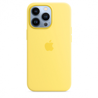 MagSafe-rögzítésű iPhone 13 Pro Max-szilikontok – halvány citromsárga