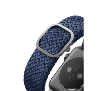 Uniq Aspen fonott szíj Apple Watch 42/44/45/49 mm kék színben