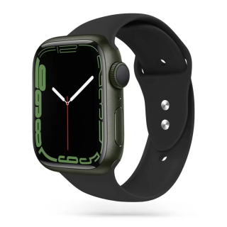 Tech-Protect ICONBAND szilikon óraszíj fekete Apple Watch 42mm / 44mm / 45mm 