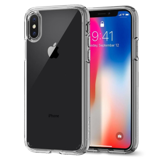 Spigen Ultra Hybrid iPhone XS/X tok - átlátszó