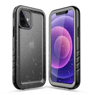 Tech-Protect Shellbox vízálló és ütésálló tok fekete Apple iPhone 12/12Pro