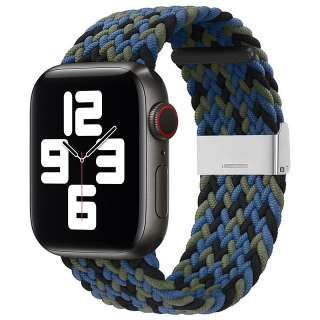 Apple Watch 7/6 / SE / 5/4/3/2 (49/45/44/42mm) Fabric szövet óraszíj kék