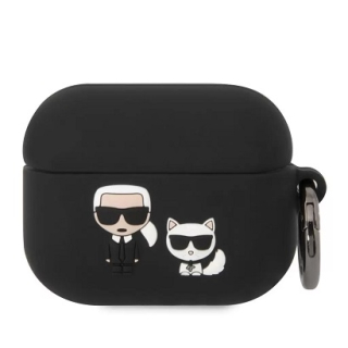 Karl Lagerfeld Apple Airpods Pro tok fekete (KLACAPSILKCK)