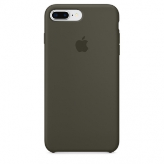 iPhone 8 Plus/7 Plus gyári szilikon tok –  sötét oliva színben