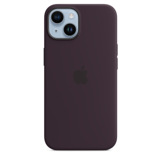 MagSafe-rögzítésű iPhone 14-szilikontok – bodzabogyó