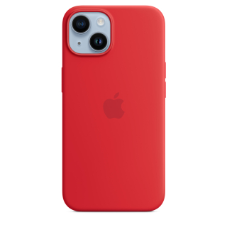 MagSafe-rögzítésű iPhone 14-szilikontok – (PRODUCT)RED