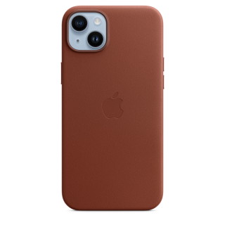 MagSafe-rögzítésű iPhone 14 Plus-bőrtok – umbra