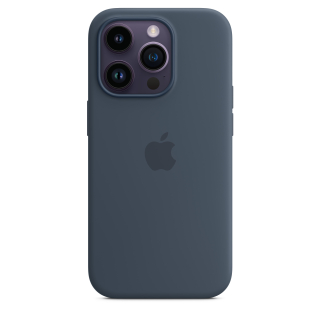 MagSafe-rögzítésű iPhone 14 Pro-szilikontok – viharkék