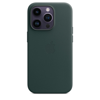 MagSafe-rögzítésű iPhone 14 Pro-bőrtok – erdőzöld