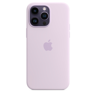 MagSafe-rögzítésű iPhone 14 Pro Max-szilikontok – orgonalila
