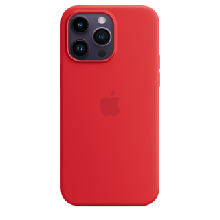 MagSafe-rögzítésű iPhone 14 Pro Max-szilikontok – (PRODUCT)RED