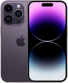 Apple iPhone 14 Pro 128 GB kártyafüggetlen mobilkészülék mélylila színben