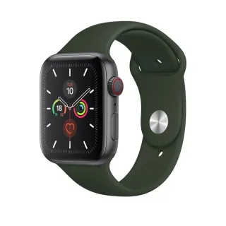Apple Watch 38 / 40 / 41 mm alpesi zöld  utángyártott szilikon szíj 