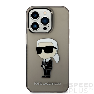 KARL LAGERFELD IML IKONIK NFT HÁTLAP TOK APPLE IPHONE 14 PRO, FEKETE