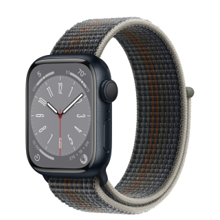 Apple Watch Series 8 41mm éjfekete alumíniumtok, éjfekete sportszíj