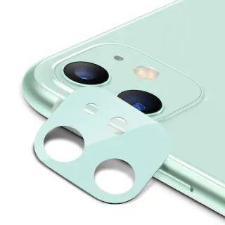 iPhone 11 színes kameralencse védő teli zöld