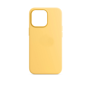 Phoner iPhone 14 Pro szilikon tok, sárga