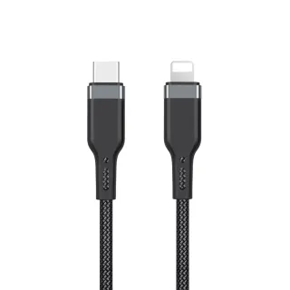 WiWU Platinum PT04 kábel USB-C/Lightning 1,2M fekete színben