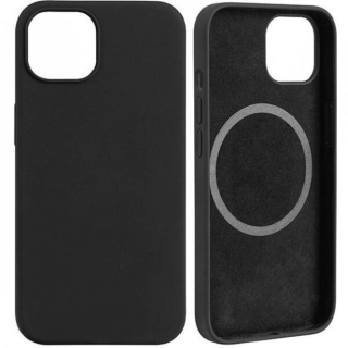 Utángyártot MagSafe-rögzítésű iPhone 13 mini prémium pastel tok - fekete színben