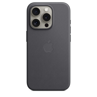 MagSafe-rögzítésű iPhone 15 Pro FineWoven-szövettok – fekete