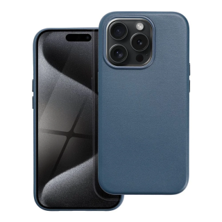 MagSafe-kompatibilis iPhone 15 Pro bőrtok, indigókék színben