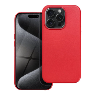 MagSafe-kompatibilis iPhone 15 Pro bőrtok, piros színben