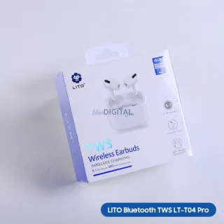 Lito T04 Pro TWS Bluetooth 6.1 Headset - Fehér színben