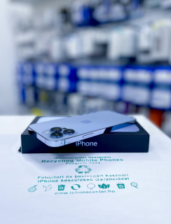Használt Apple iPhone 13 Pro Max 256GB kártyafüggetlen mobiltelefon sierra kék