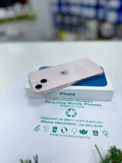 Használt Apple iPhone 13 128GB kártyafüggetlen mobiltelefon rózsaszín 