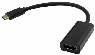 Type-C fekete adapter HDMI 4K 30HZ 20cm