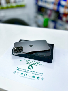 Használt Apple iPhone 13 Pro Max 128GB kártyafüggetlen mobiltelefon grafit színben