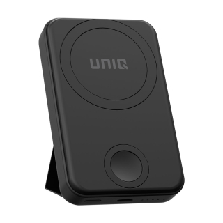 UNIQ 6500mAH MagSafe-rögzítésű 2in1 Powerbank fekete színben