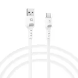 TUNIQ USB-A Type-C kábel 1M fehér színben