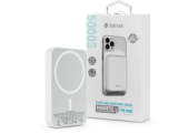 Devia Magsafe powerbank 5.000mah 20W Lightning/Type-C fehér színben