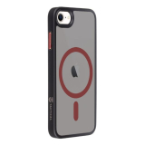 Tactical MagForce Hyperstealth Apple iPhone 7/8/SE2020/SE2022 Magsafe tok fekete-piros színben