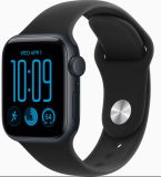 Apple Watch SE 3 (2026) GPS+Cellular – 44 mm-es éjfekete alumíniumtok, fekete sportszíj