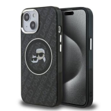 Karl Lagerfeld MagSafe Logo iPhone 15 tok fekete színben