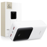 Tech Protect PB03 Power Bank 30.000mAh 22.5W fehér színben