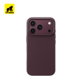 Apple iPhone 17 Pro /18 Pro TG Szilikon Magsafe Hátlap - Bordó (Dark Cherry)