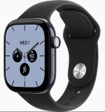 Apple Watch Series 12 GPS+Cellular 42mm éjszakakék kerámia tok, fekete sportpánt