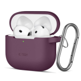 Tech-Protect AirPods 4/5 burgundi szilikon tok