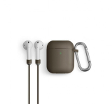 Uniq Vencer Apple AirPods tok + nyakbaakasztó bézs  