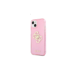 GUESS TPU BIG 4G FULL GLITTER APPLE IPHONE 13 HÁTLAP TOK, RÓZSASZÍN