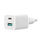 Xo fali töltőadapter 30W Usb-A / Usb-C fehér színben