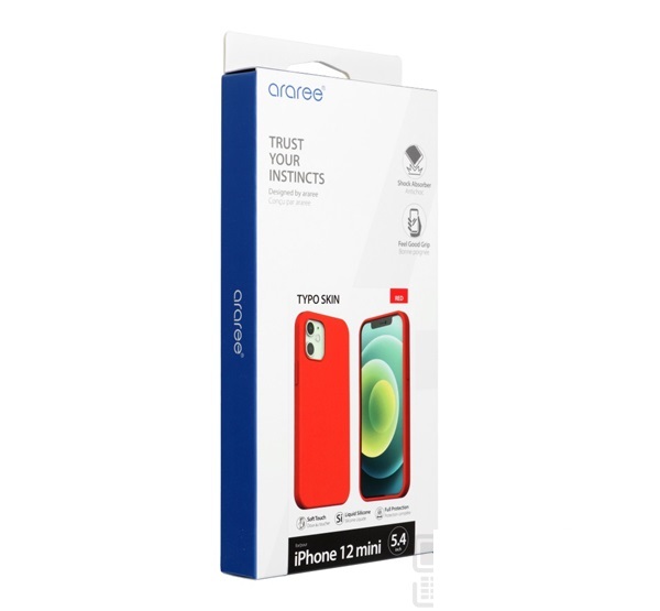 ARAREE TYPOSKIN SZILIKON TOK APPLE IPHONE 12/12 PRO, PIROS