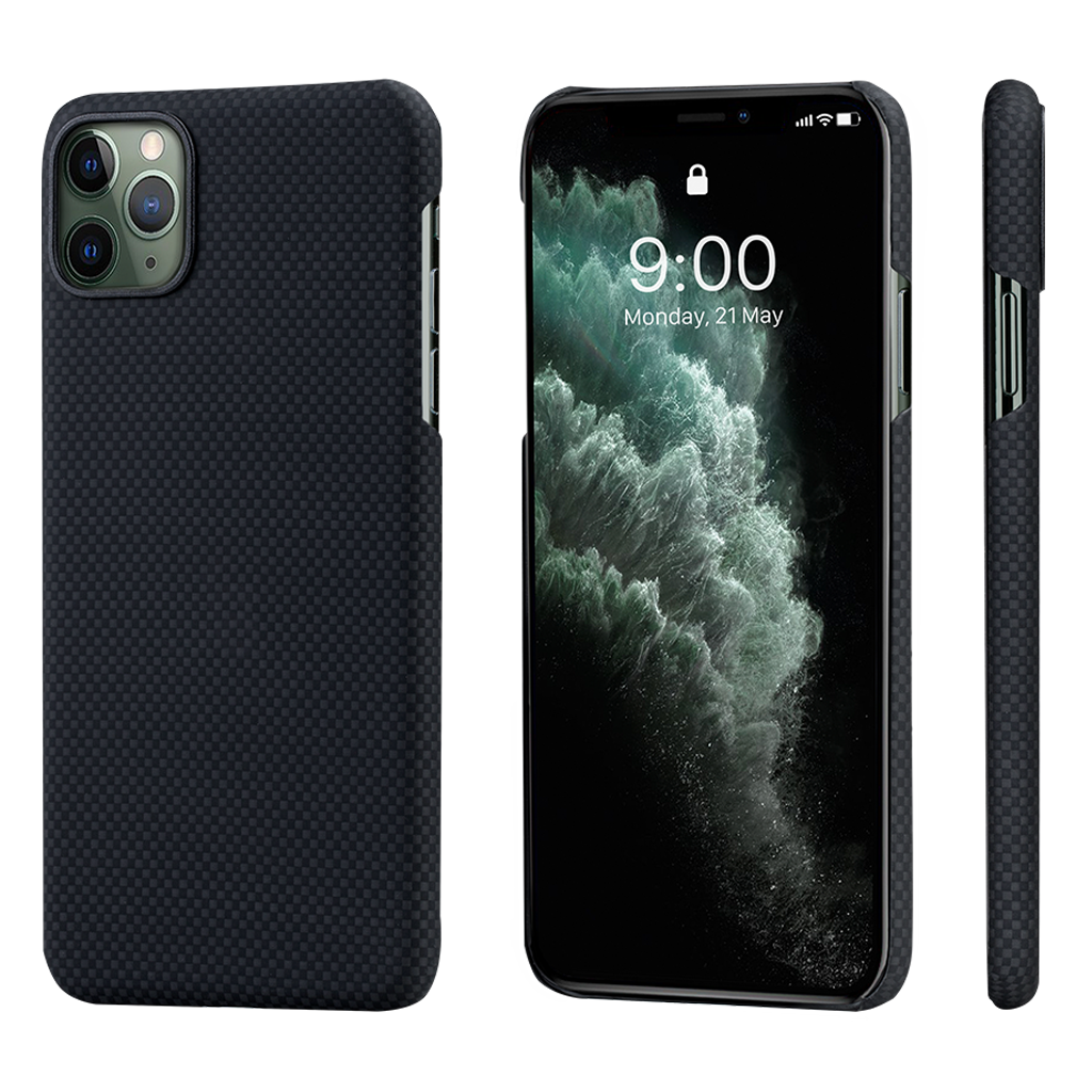 Pitaka tok Black / Grey Plain (KI1102M) Apple iPhone 11 Pro készülékhez