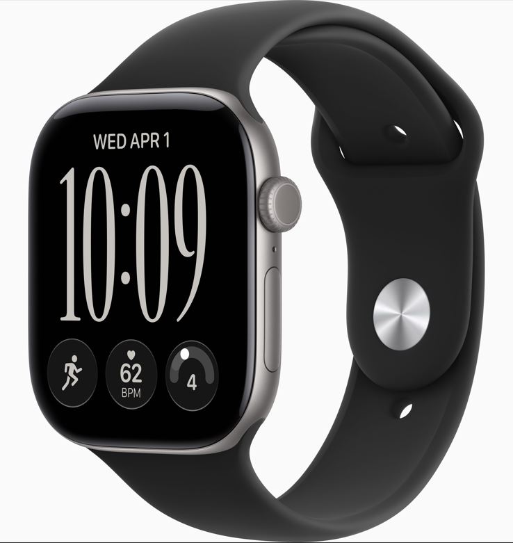 Apple Watch Series 12 GPS 42mm asztroszürke alumíniumtok, fekete sportpánt